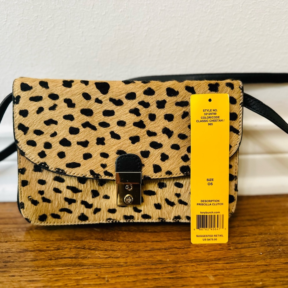 Tory Burch Priscilla Clutch - Classic Chetah